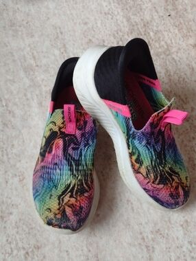 Skechers Rainbow Knit Slip-Ins Sneakers -  Size 10.5